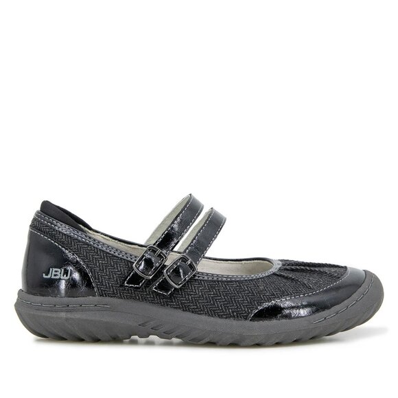 JBU Simone Black Patent/Multi Mary Janes/NIB/8M - Picture 1 of 14